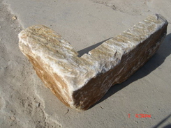 slate wall stone corner
