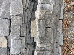black slate loose stone wall pieces