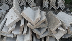 quartzite wall loose stone corner