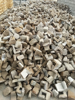 quartzite yellow color loose stone corner pieces