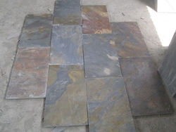 tile flooring slate rusty