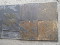 tile flooring slate rust color