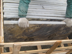 rusty slate flooring slabs